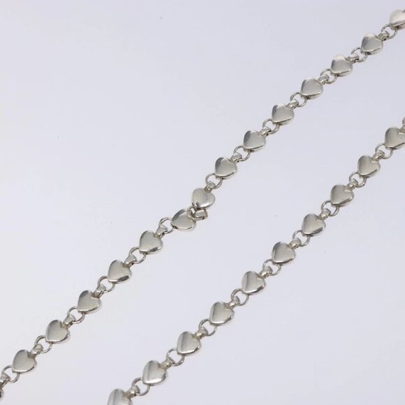 TIFFANY&Co. Puff Heart Necklace Ag925 Silver Auth 128895M - Picture 9 of 16